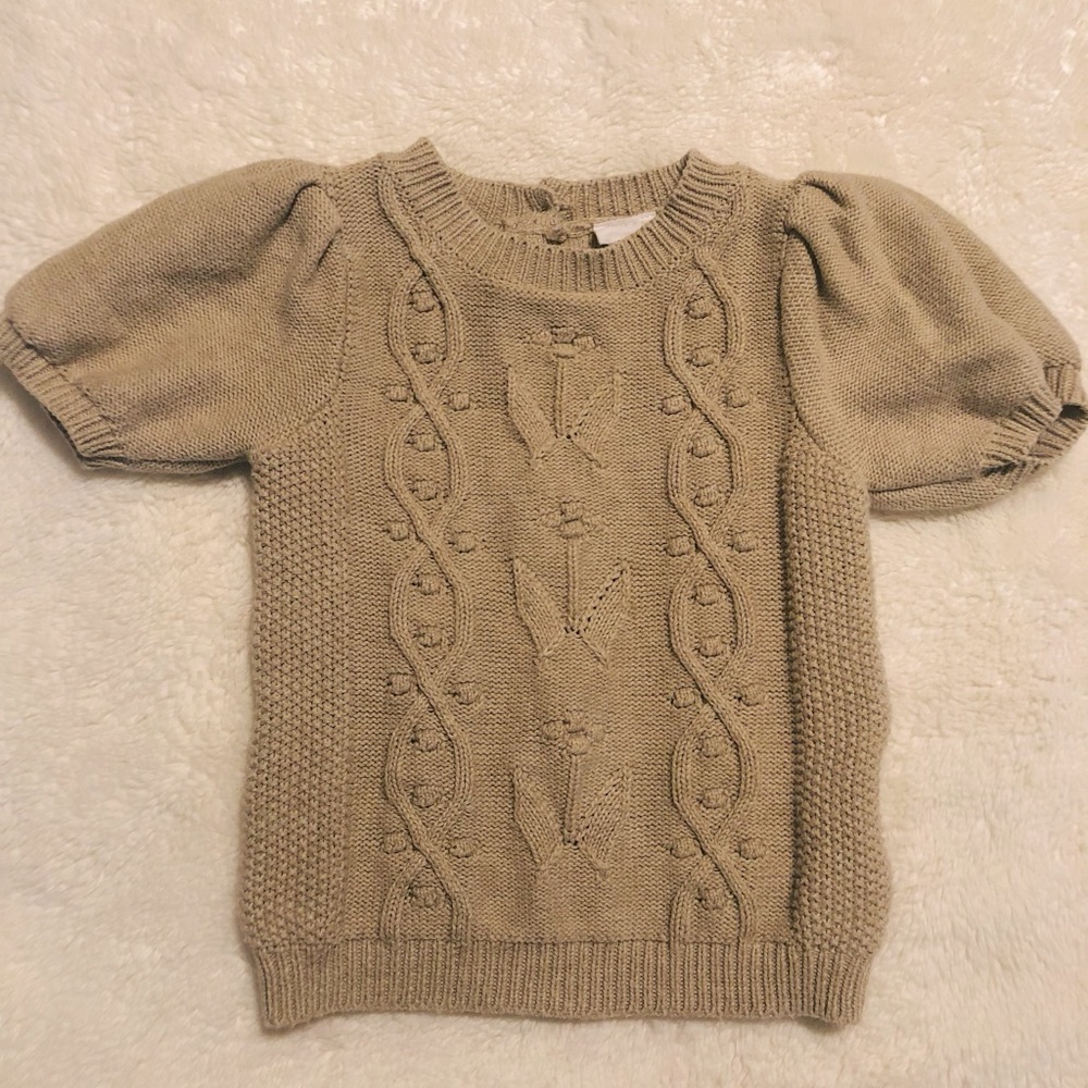 Jamie Kay Vivienne knitted top- mouse marle - Sz 1